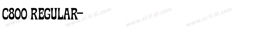 C800 Regular字体转换 C800 Regular字体转换